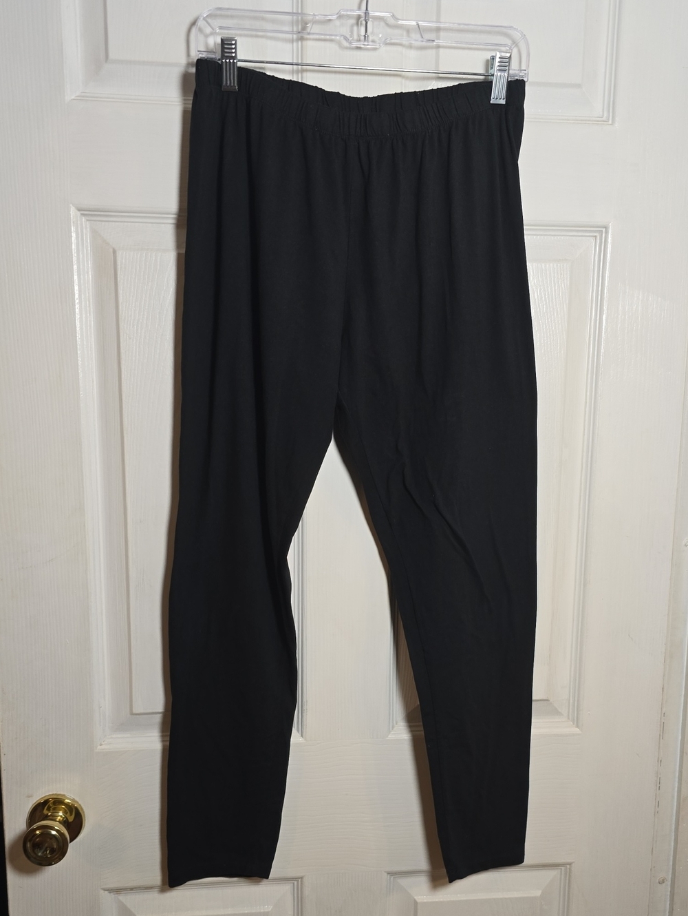 Bobbie Brooks 2X Black Cropped Elastic-Waist Pants